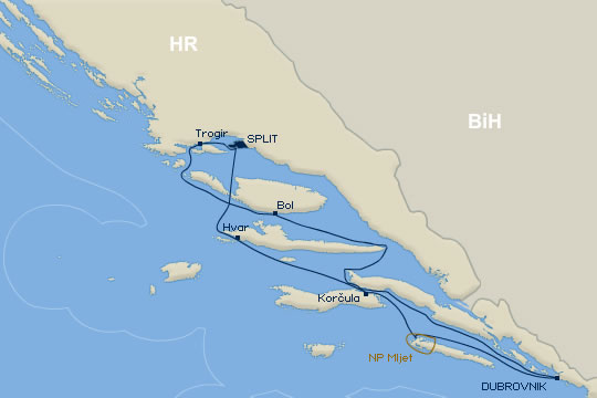 Adriatic Queen, route 1