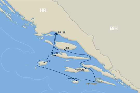 Adriatic Queen, route 3